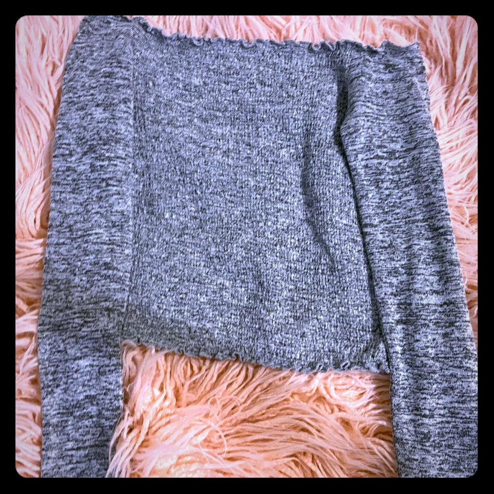 Off the shoulder crop top